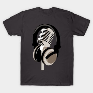 Headphones and mic T-Shirt